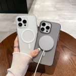 Soft Matte Magsafe Corrugated Phone Case For iPhone - Image 4