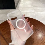 Soft Matte Magsafe Corrugated Phone Case For iPhone - Image 6