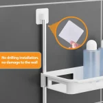 Toilet Rack No Drilling Shelf Above The Toilet Tank Bathroom Kitchen Storage Rack Shampoo Storage Holder Bathroom Accessories - Image 6