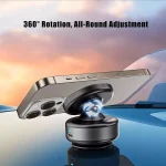 360° Vacuum Phone Holder Electric Vacuum Magnetic Suction Cup Car Phone Holder Stand Mount 360° Rotation - Image 3