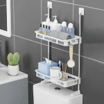 Toilet Rack No Drilling Shelf Above The Toilet Tank Bathroom Kitchen Storage Rack Shampoo Storage Holder Bathroom Accessories - Image 3