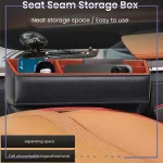 Car Seat Seam Storage Box-Black - Image 6