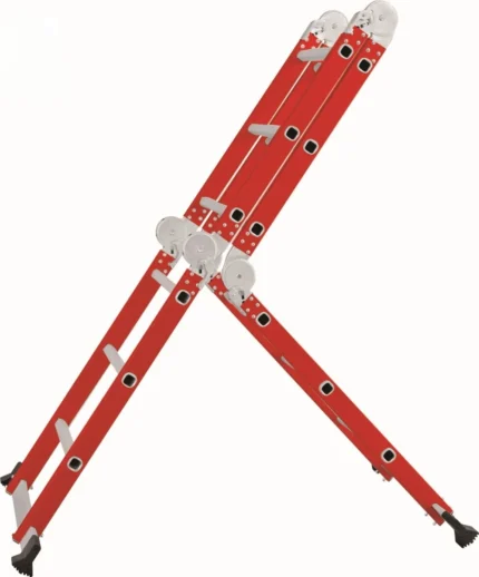 Multi-purpose retractable step scaffold, aluminum telescopic extension ladder, EN131