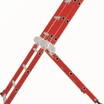 Multi-purpose retractable step scaffold, aluminum telescopic extension ladder, EN131