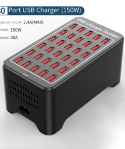 Alternative view of USB Charger 30 Ports HUB 150W