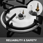 Glass Panel Four burner Gas Stove - Image 5