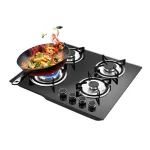 Glass Panel Four burner Gas Stove