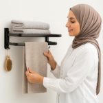 Black Towel Rack - Image 2