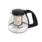 Stainless Steel Water Kettle with Glass Teapot & Serving Tray - Image 4
