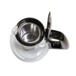 Stainless Steel Water Kettle with Glass Teapot & Serving Tray - Image 5