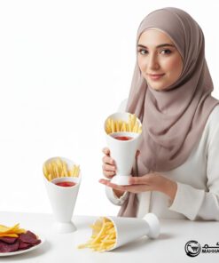 Portable Snack Cup with Fun French Fry Design