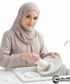 Heavy Duty Kitchen Brush with Soap Dispenser