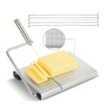 Premium Stainless Cheese Slicer with Cutting Board Set - Image 3