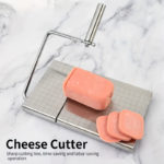 Premium Stainless Cheese Slicer with Cutting Board Set