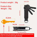Compact Aluminum Keychain Holder: Sleek & Durable Design - Image 9