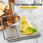 Premium Stainless Cheese Slicer with Cutting Board Set - Image 2