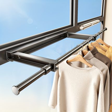 Foldable No-Trace Wall Rack: Expand Drying Space