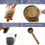 Glass Jars with Wooden Lids & Spoons - 3 Piece Set - Image 2