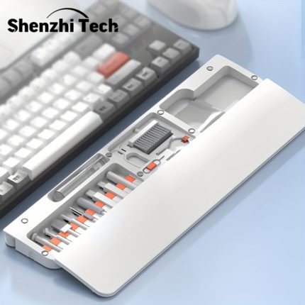 Ergonomic Wrist Rest & 22-Piece Cleaning Kit Combo