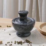 Natural Marble Mortar Set: Rust-Free Kitchen Essential - Image 8
