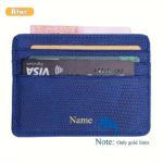 Ultra-Slim RFID Faux Leather Wallet for Travel