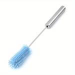 Silicone Rotating Bottle Brush with Stainless Steel Handle - Image 7