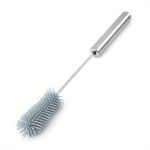Silicone Rotating Bottle Brush with Stainless Steel Handle - Image 3