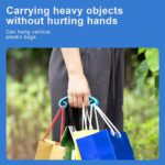 Ergonomic Blue Grocery Bag Carrier with Cushioned Grip - Image 9