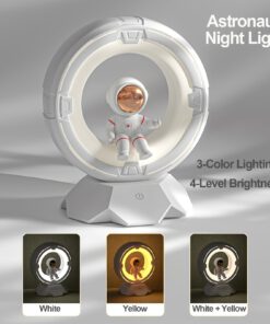 Alternative view of Astronaut LED Night Lamp with Touch Control & Rechargeable