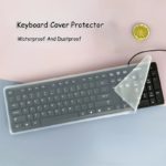 Transparent Silicone Keyboard Cover 2-Pack: Dust & Water Protection