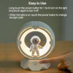 Astronaut LED Night Lamp with Touch Control & Rechargeable - Image 5