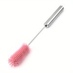 Silicone Rotating Bottle Brush with Stainless Steel Handle - Image 9