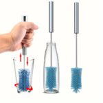 Silicone Rotating Bottle Brush with Stainless Steel Handle - Image 10