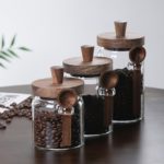 Glass Jars with Wooden Lids & Spoons - 3 Piece Set - Image 4