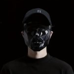 Halloween Boss Helmet: Durable Black PVC Mask - Image 7