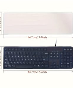 Alternative view of Transparent Silicone Keyboard Cover 2-Pack: Dust & Water