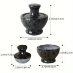 Natural Marble Mortar Set: Rust-Free Kitchen Essential - Image 4