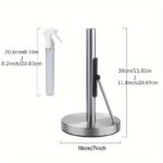 Stainless Steel Kitchen Towel Holder with Spray Bottle - Image 5