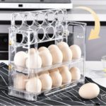 Refrigerator Egg Organizer – 3-Tier Clear Storage Solution - Image 2