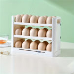 Refrigerator Egg Organizer – 3-Tier Clear Storage Solution - Image 3
