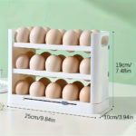 Refrigerator Egg Organizer – 3-Tier Clear Storage Solution - Image 4