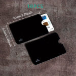 Black RFID Shielding Card Sleeves, 10-Pack Secure Holders - Image 3