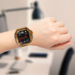 Luxury Silicone Band & Steel Case for Apple Watch 49 mm - Image 2