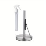 Stainless Steel Kitchen Towel Holder with Spray Bottle - Image 6