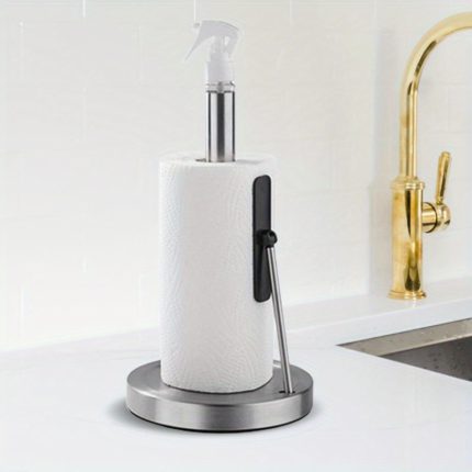 Stainless Steel Kitchen Towel Holder with Spray Bottle