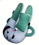 Dino-Cat Plush Car Pillow: Cozy Head Support Cushion - صورة 8