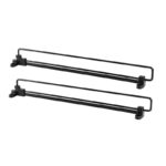 Modern Telescopic Wardrobe Hanger Rod - Durable Metal - Image 2