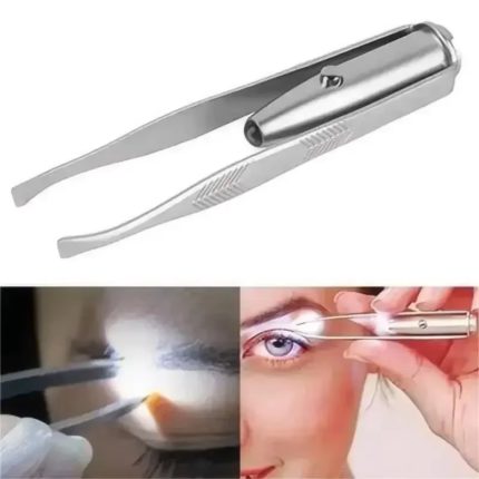 Stainless Steel LED Tweezer with Built-in Light