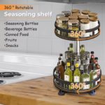 Space-Saving 3-Tier Rotating Spice Rack Organizer - Image 4