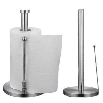 Stainless Steel Non-Slip Paper Holder with Weighted Base